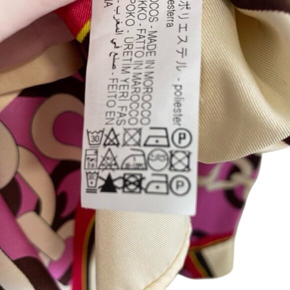 Zara - Chain Print Satin Blouse - S - Picture 7 of 9